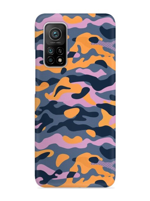 Camouflage Army Military English Orange Art Snap Case for Xiaomi Mi 10T (5G) Zapvi