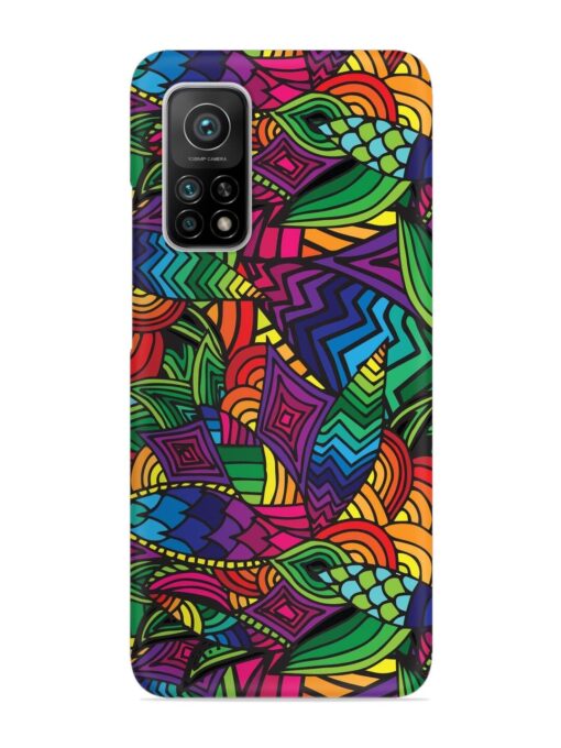 Abstract Multicolor Seamless Snap Case for Xiaomi Mi 10T (5G) Zapvi