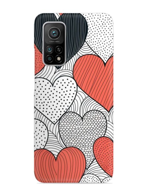 Girly Heart Seamless Snap Case for Xiaomi Mi 10T (5G) Zapvi