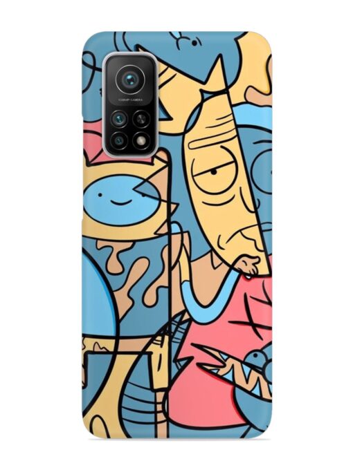 Silly Face Doodle Snap Case for Xiaomi Mi 10T (5G)