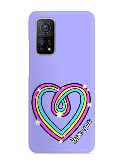 Colorful Rainbow Heart Snap Case for Xiaomi Mi 10T Pro (5G) Zapvi