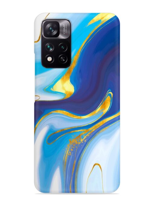 Watercolor Background With Golden Foil Snap Case for Xiaomi Mi 11I (5G)