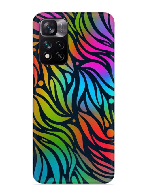 Abstract Leaf Design Snap Case for Xiaomi Mi 11I (5G) Zapvi