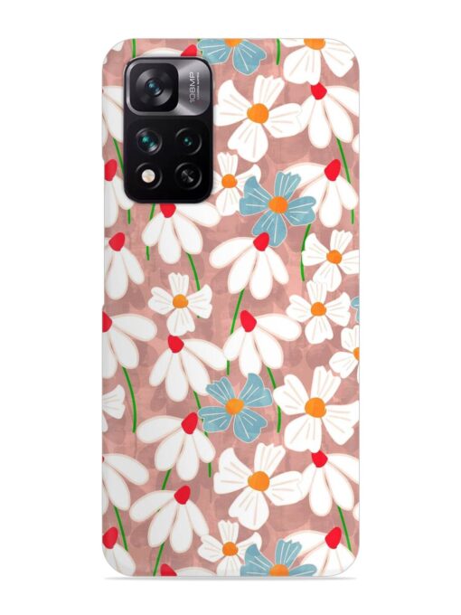 Abstract Petal Flowers Snap Case for Xiaomi Mi 11I (5G)