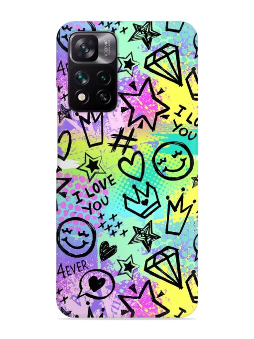 Bright Seamless Pattern Snap Case for Xiaomi Mi 11I (5G)