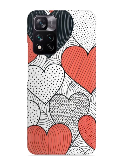 Girly Heart Seamless Snap Case for Xiaomi Mi 11I (5G)