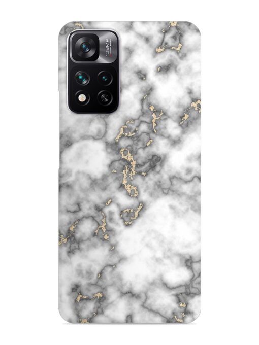 Gray And Gold Marble Snap Case for Xiaomi Mi 11I Hypercharge (5G) Zapvi