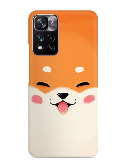 Cute Dog Face Vector Snap Case for Xiaomi Mi 11I Hypercharge (5G)