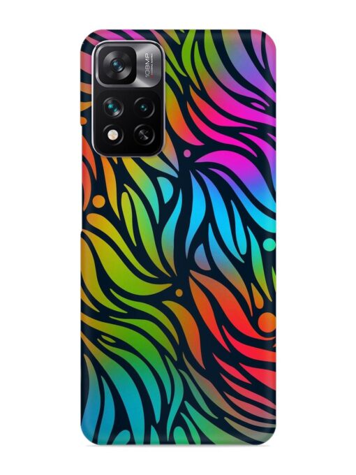 Abstract Leaf Design Snap Case for Xiaomi Mi 11I Hypercharge (5G) Zapvi