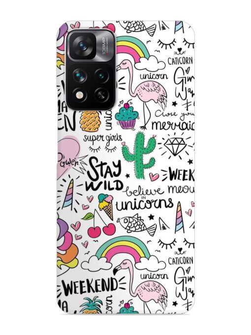 Unicorn Ice Cream Snap Case for Xiaomi Mi 11I Hypercharge (5G)