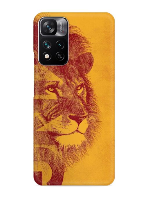 Gold Lion Crown Art Snap Case for Xiaomi Mi 11I Hypercharge (5G)