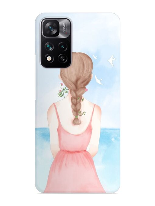 Watercolor Girl Vector Snap Case for Xiaomi Mi 11I Hypercharge (5G)