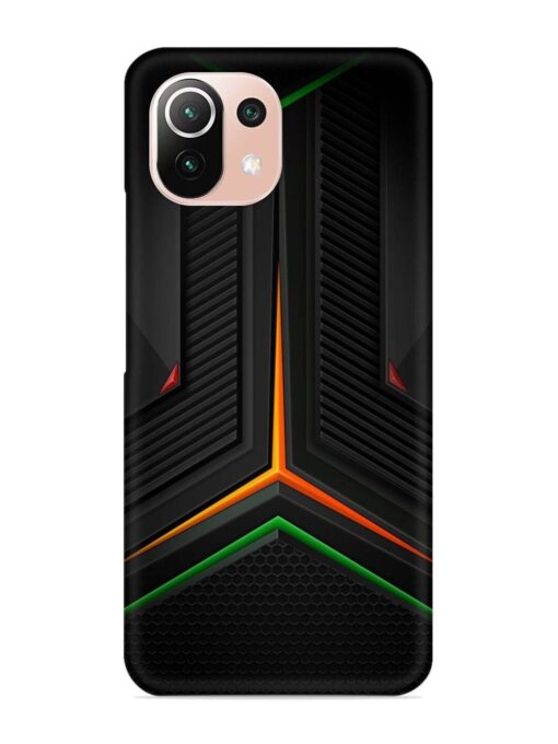 Orange Triangle Light Snap Case for Xiaomi Mi 11 Lite Zapvi