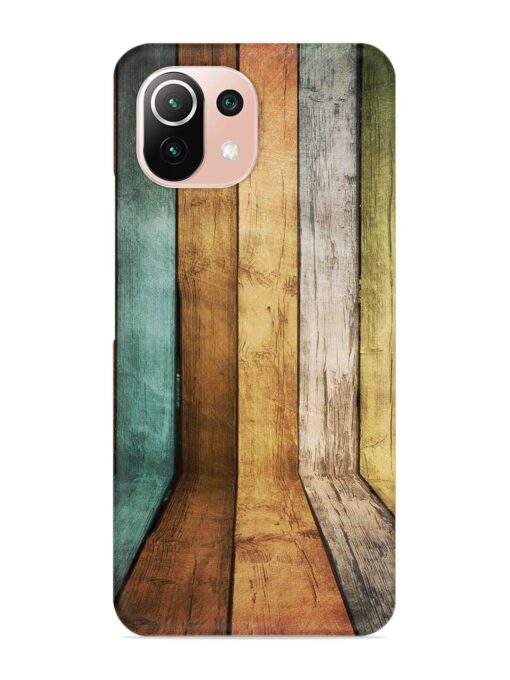 Wooden Realistic Art Snap Case for Xiaomi Mi 11 Lite Zapvi