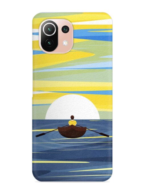 Rowing Person Ferry Paddle Snap Case for Xiaomi Mi 11 Lite Zapvi