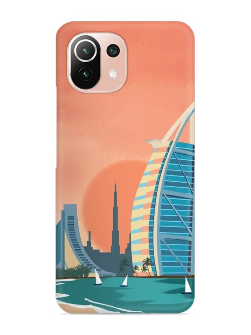 Dubai Architectural Scenery Snap Case for Xiaomi Mi 11 Lite Zapvi