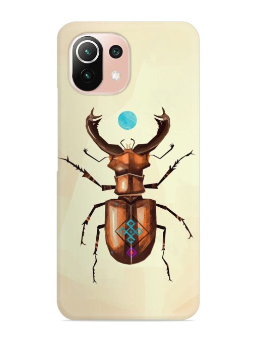 Stag Beetle Vector Snap Case for Xiaomi Mi 11 Lite Zapvi