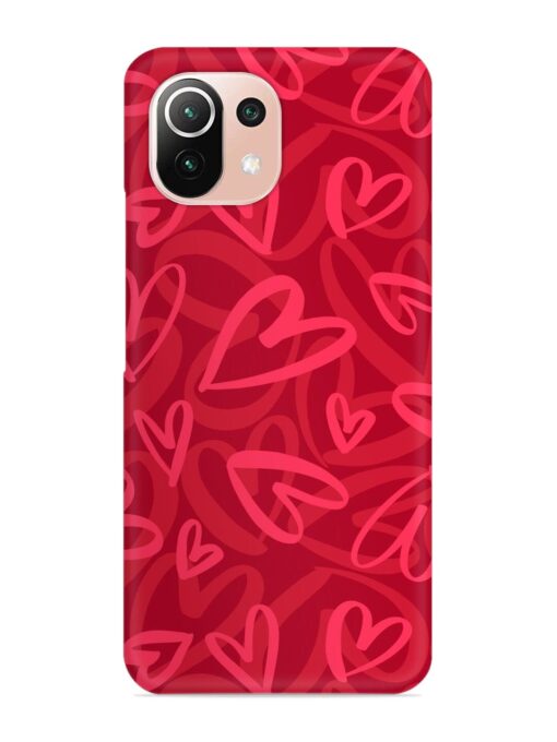 Seamless Romantic Pattern Snap Case for Xiaomi Mi 11 Lite Zapvi