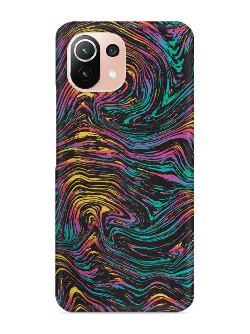 Abstract Liquid Colors Snap Case for Xiaomi Mi 11 Lite Zapvi