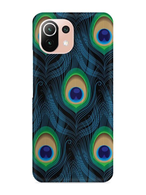 Seamless Pattern Peacock Snap Case for Xiaomi Mi 11 Lite Zapvi