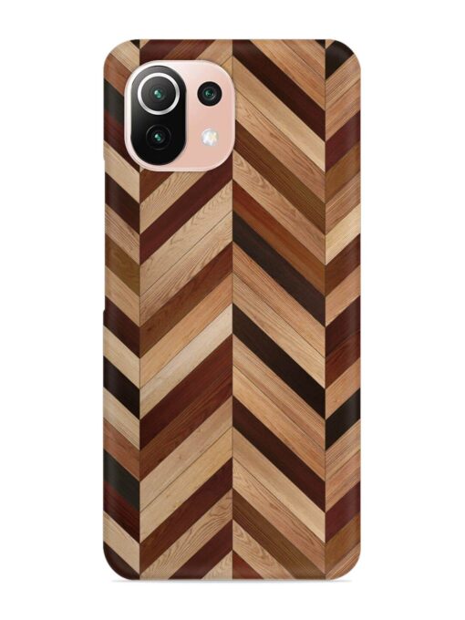 Seamless Wood Parquet Snap Case for Xiaomi Mi 11 Lite Zapvi