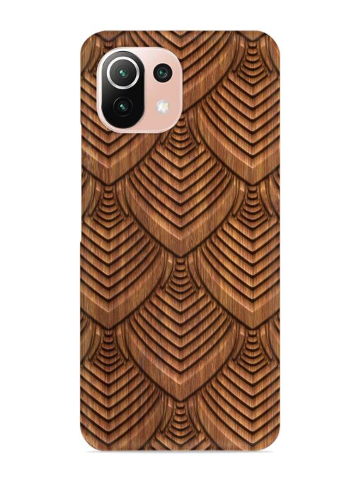 Carved Pattern On Snap Case for Xiaomi Mi 11 Lite Zapvi