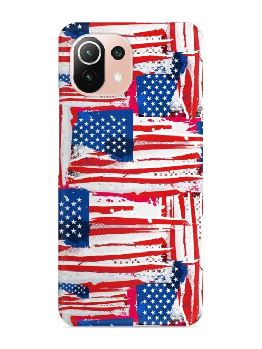 Usa Flag Seamless Snap Case for Xiaomi Mi 11 Lite Zapvi