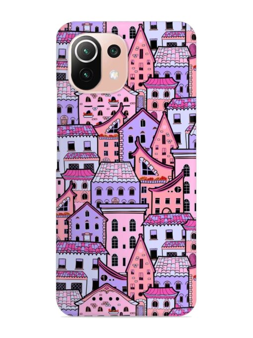 Seamless Pattern Houses Snap Case for Xiaomi Mi 11 Lite Zapvi