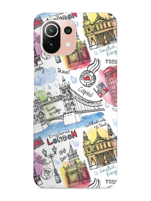 Vector London Landmark Snap Case for Xiaomi Mi 11 Lite Zapvi