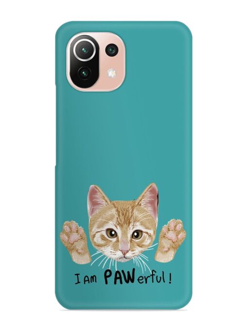 Typography Slogan Cat Snap Case for Xiaomi Mi 11 Lite Zapvi