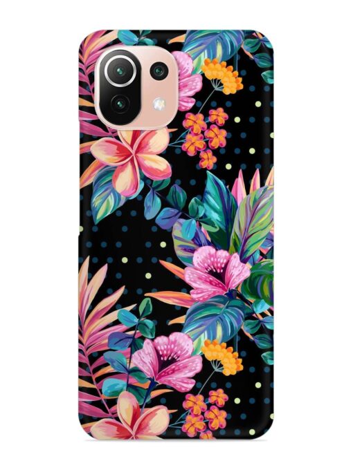 Seamless Floral Pattern Snap Case for Xiaomi Mi 11 Lite Zapvi