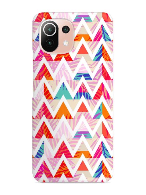 Abstract Triangle Background Snap Case for Xiaomi Mi 11 Lite Zapvi