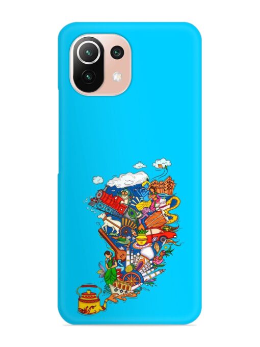 Vector Design Indian Snap Case for Xiaomi Mi 11 Lite Zapvi