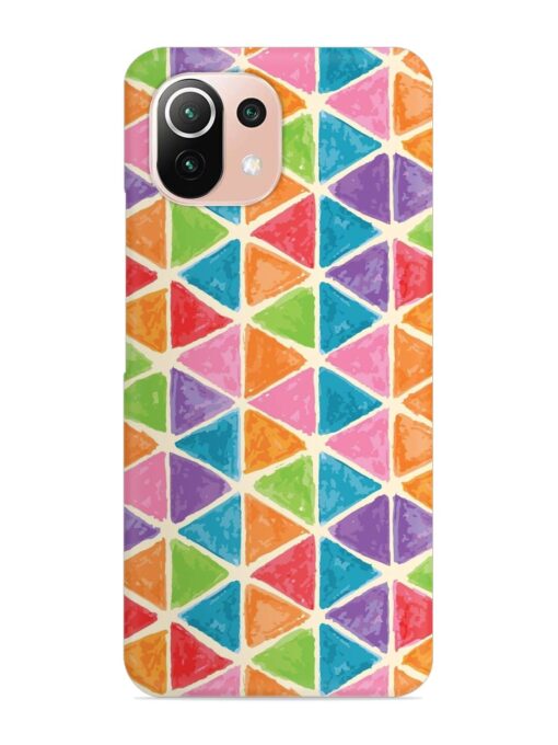 Seamless Colorful Isometric Snap Case for Xiaomi Mi 11 Lite Zapvi