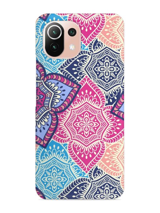 Ethnic Floral Seamless Snap Case for Xiaomi Mi 11 Lite Zapvi