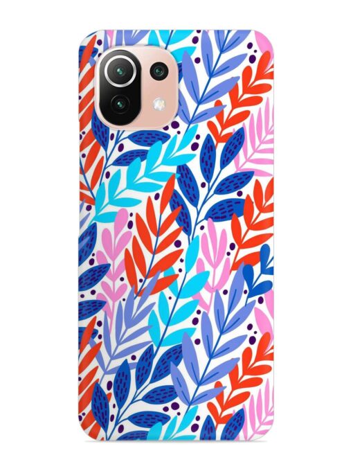 Bright Floral Tropical Snap Case for Xiaomi Mi 11 Lite Zapvi