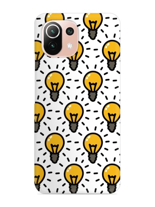 Light Bulb Seamless Snap Case for Xiaomi Mi 11 Lite Zapvi