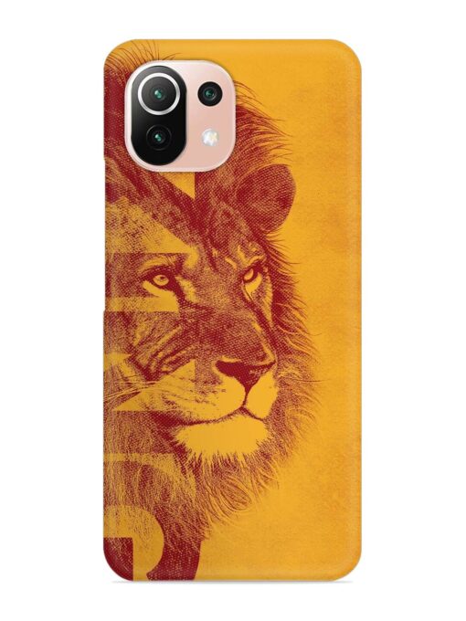 Gold Lion Crown Art Snap Case for Xiaomi Mi 11 Lite Zapvi