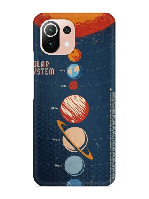 Solar System Vector Snap Case for Xiaomi Mi 11 Lite Zapvi