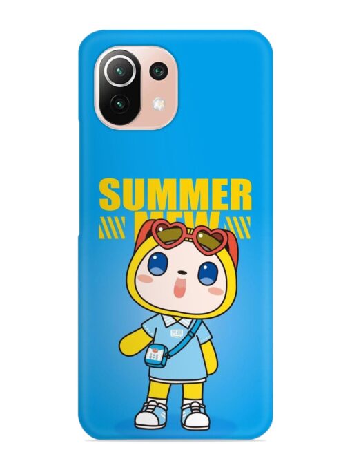 Summer Mew Cartoon Snap Case for Xiaomi Mi 11 Lite Zapvi