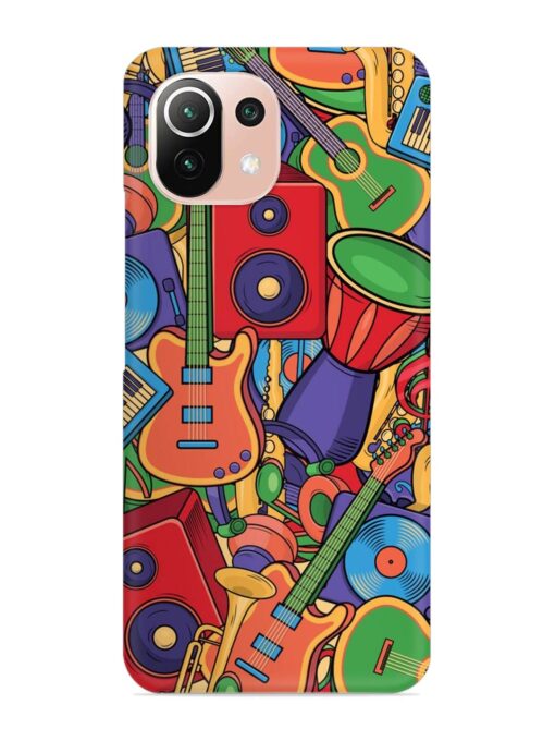 Colorful Music Art Snap Case for Xiaomi Mi 11 Lite Zapvi