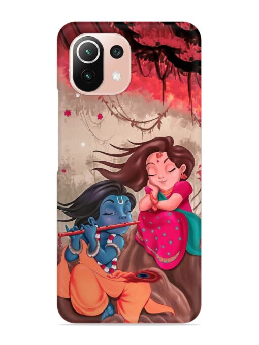 Radhe Krishna Water Art Snap Case for Xiaomi Mi 11 Lite Ne (5G)