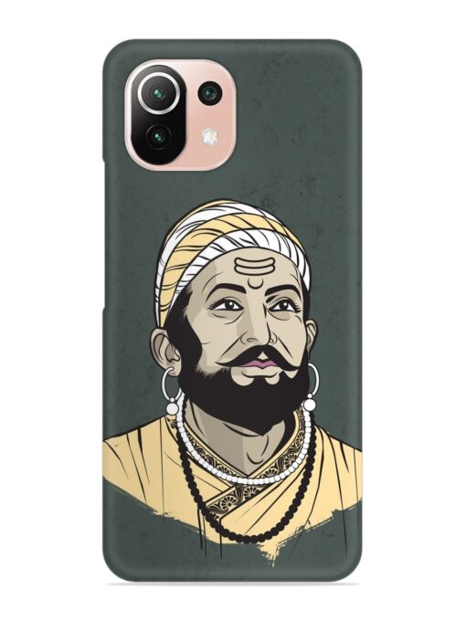 Shivaji Maharaj Vector Art Snap Case for Xiaomi Mi 11 Lite Ne (5G)