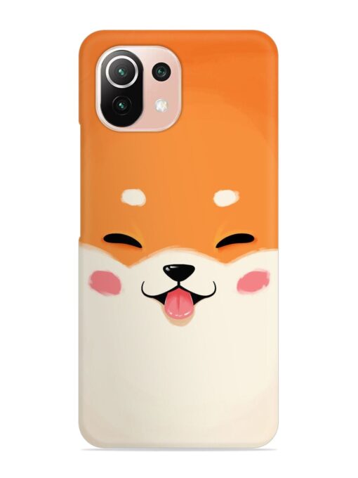 Cute Dog Face Vector Snap Case for Xiaomi Mi 11 Lite Ne (5G)