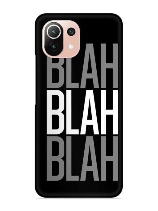 Blah Blah Blah Wallpaper Snap Case for Xiaomi Mi 11 Lite Ne (5G) Zapvi