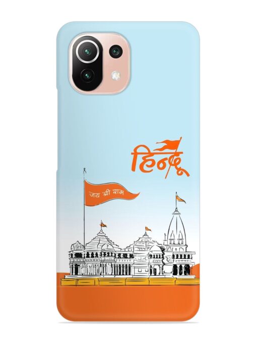 Ram Mandir Hindu Snap Case for Xiaomi Mi 11 Lite Ne (5G) Zapvi