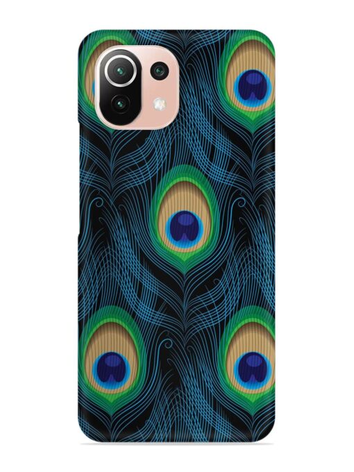 Seamless Pattern Peacock Snap Case for Xiaomi Mi 11 Lite Ne (5G) Zapvi