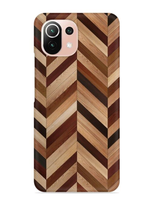 Seamless Wood Parquet Snap Case for Xiaomi Mi 11 Lite Ne (5G) Zapvi