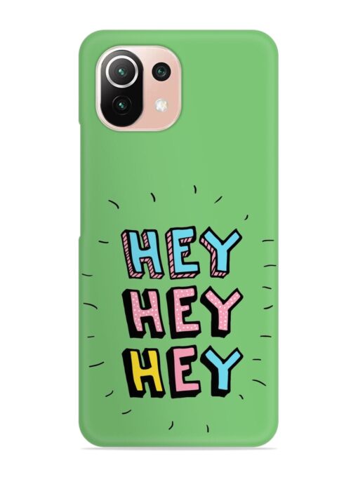 Hey Vector Cartoon Snap Case for Xiaomi Mi 11 Lite Ne (5G) Zapvi