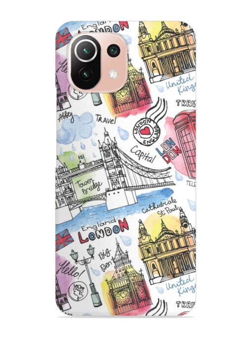 Vector London Landmark Snap Case for Xiaomi Mi 11 Lite Ne (5G)